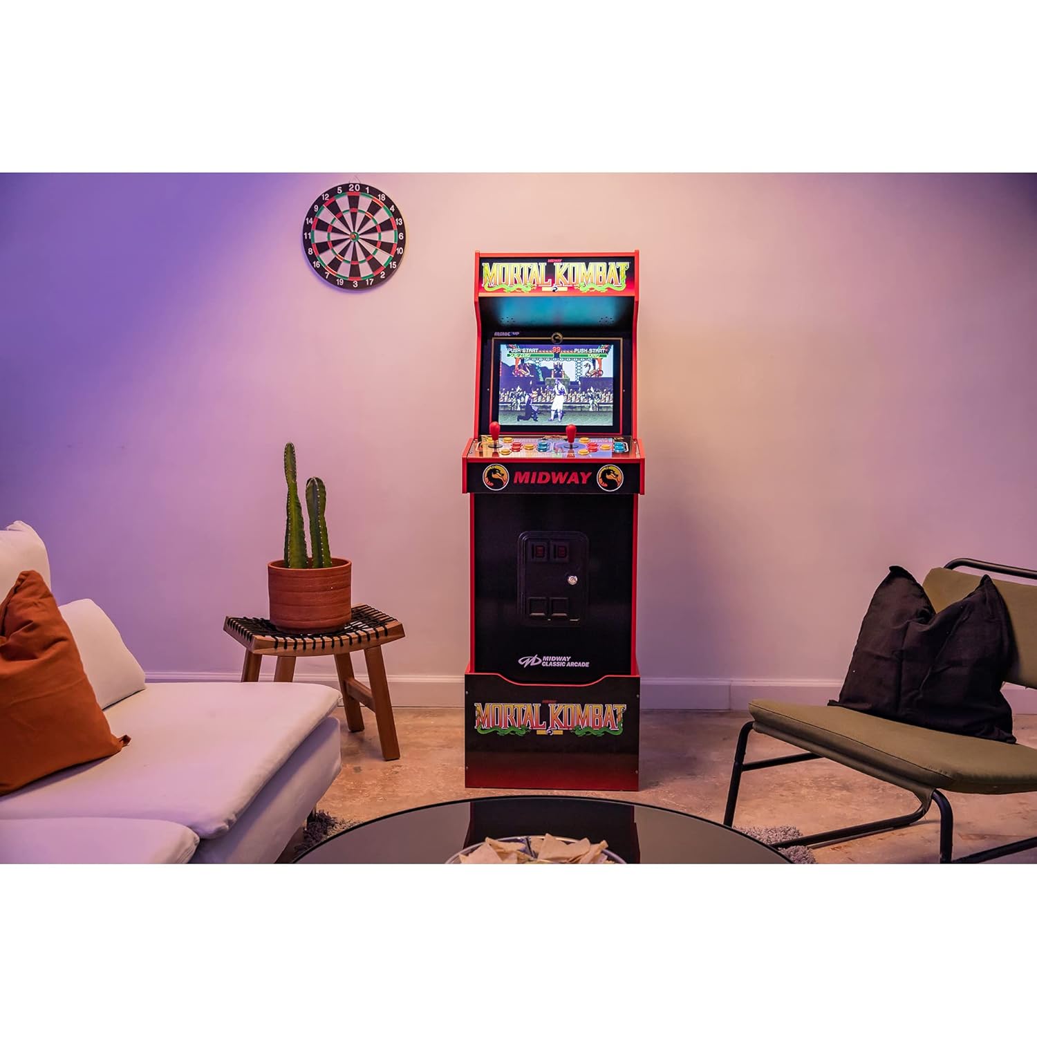 Arcade1Up Mortal Kombat Arcade Machine, Midway Legacy 30th Anniversary Edition for Home - 14 Classic Games