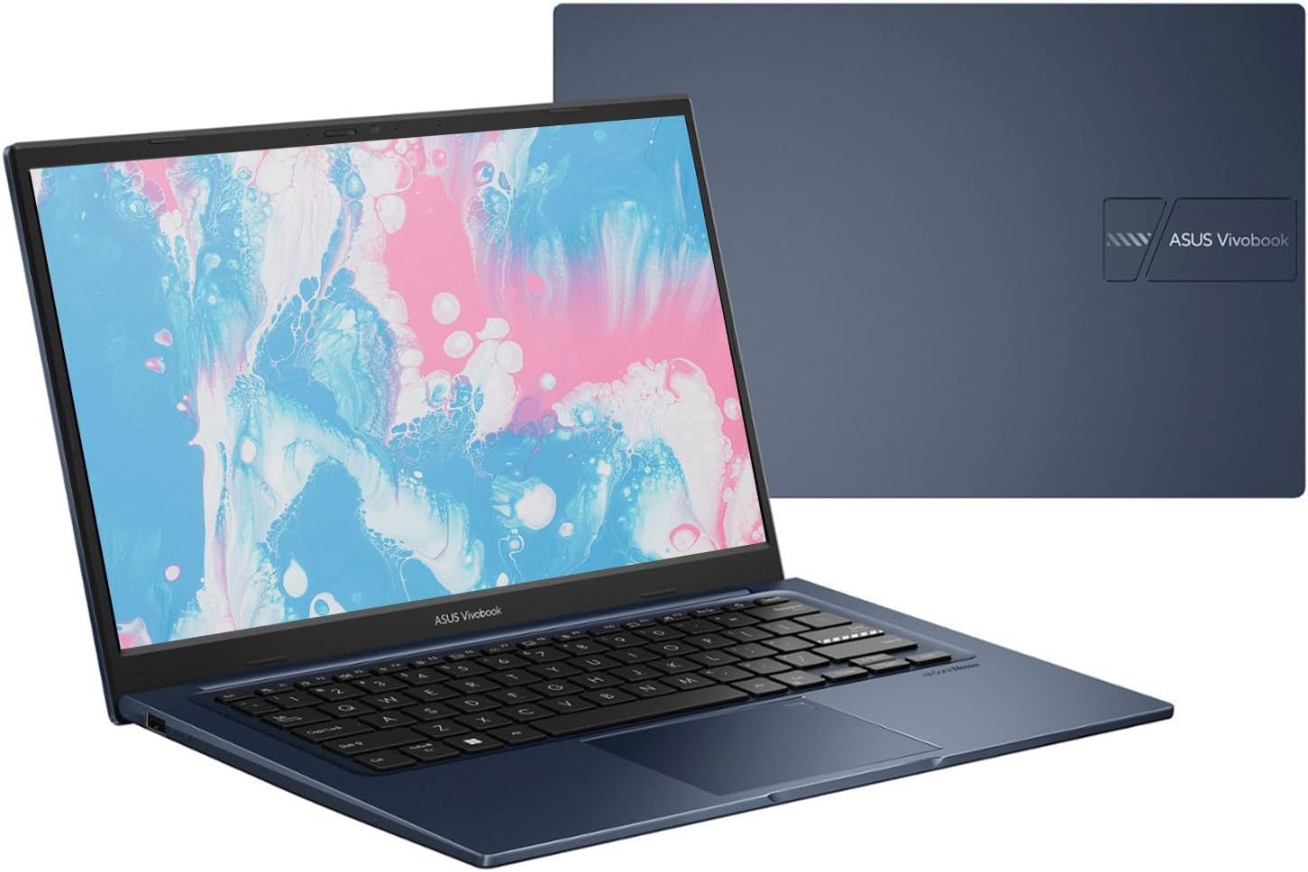 ASUS Vivobook Laptop, 14" FHD Display, i3-1215U, 16GB RAM, 1TB SSD, Wi-Fi 6, HDMI, Webcam, Touchpad, Windows 11 Home, Blue