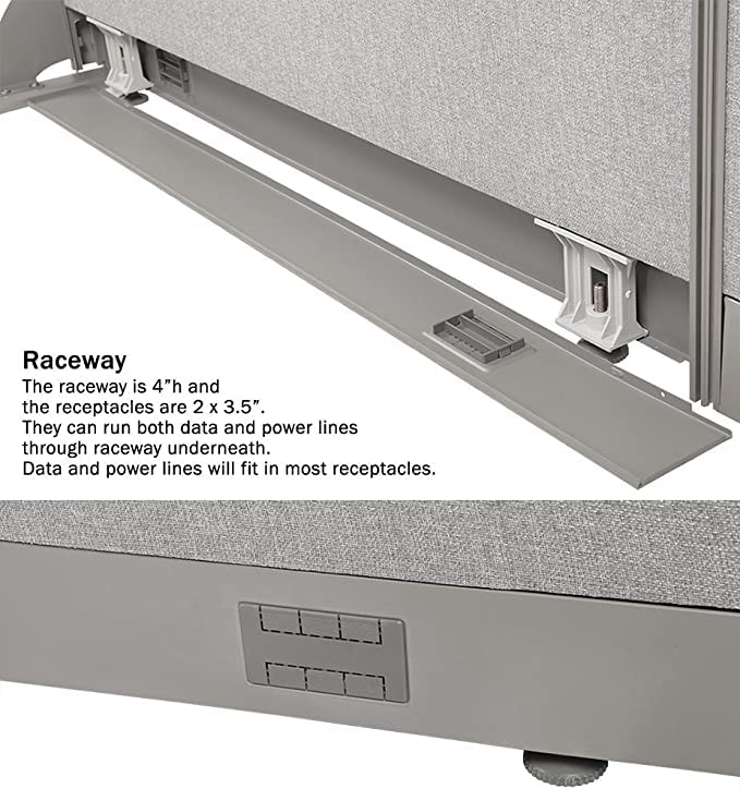 GOF Office Partition Single Panel (48"w x 60"h) 4ft x 5ft