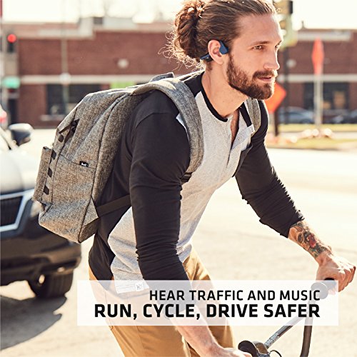 AfterShokz Air Bone Conduction Wireless Bluetooth Headphones, Slate Grey