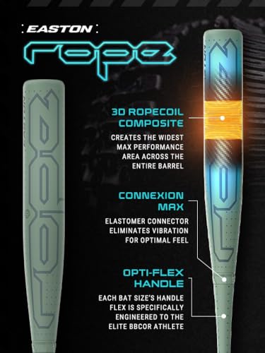 Easton 2025 | Rope Baseball Bat | BBCOR | -3 Drop | 2 5/8" Barrel | 2 Pc. Composite