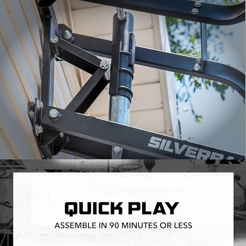 Silverback NXT 54" Wall Mounted Adjustable-Height and Fixed Basketball Hoop with QuickPlay Design