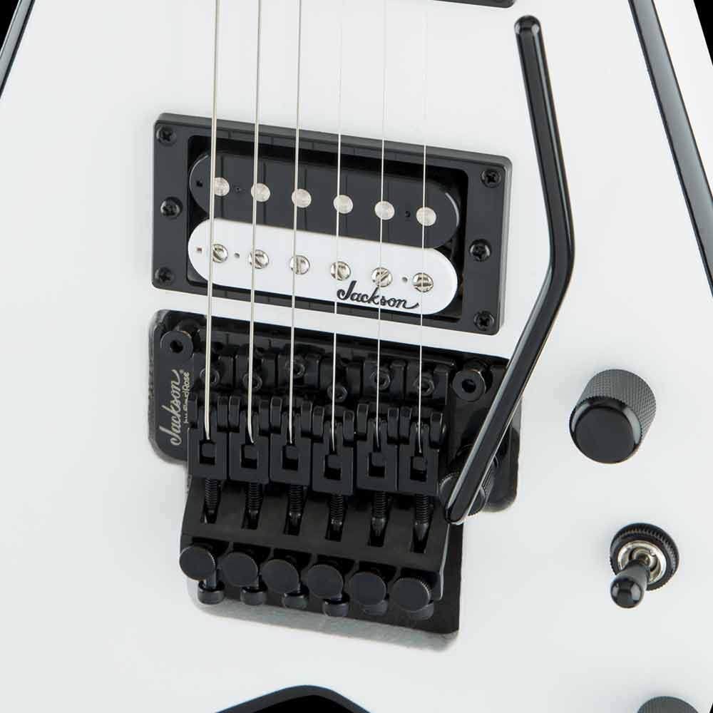 Jackson JS32 King V Electric Guitar White with Black Bevel