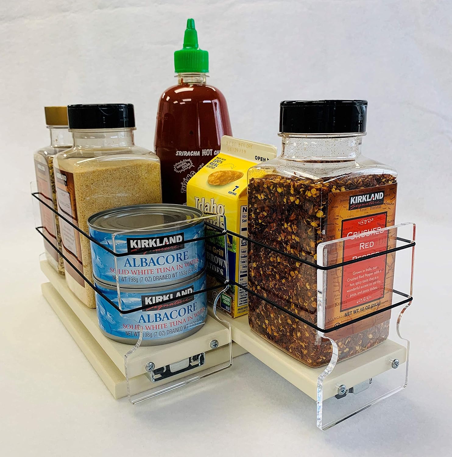 Vertical Spice - 33x1x11 DC - Spice Organizer - Cabinet Drawers for Large Containers