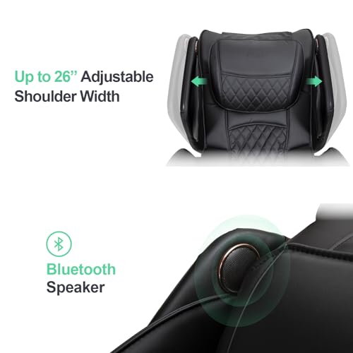 Titan Osaki OS-Soho II | Brown | Massage Chair | J-Track 4D Massage | Smart Computer Body Scanning | Zero Gravity Reclining | Space Saving | Foot Roller | Calf Heating