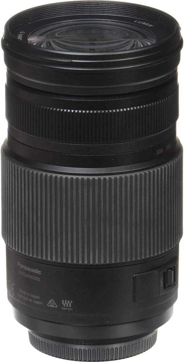 Panasonic LUMIX G II Vario Lens, 100-300MM, MIRRORLESS Micro Four Thirds, Power O.I.S, H-FSA100300 (USA Black)