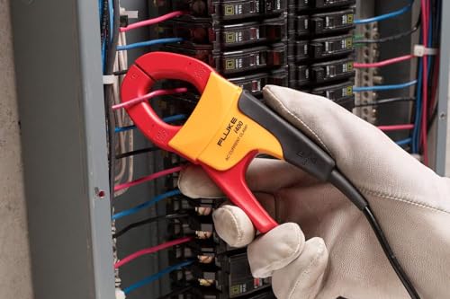 Fluke 87V/IMSK Industrial Digital Multimeter with Fluke i400 Current Clamp Kit, Converts 87V Into Clamp Meter, AC Current Measurements Up To 400 A, Includes Temp Probe, Test Leads And Alligator Clips