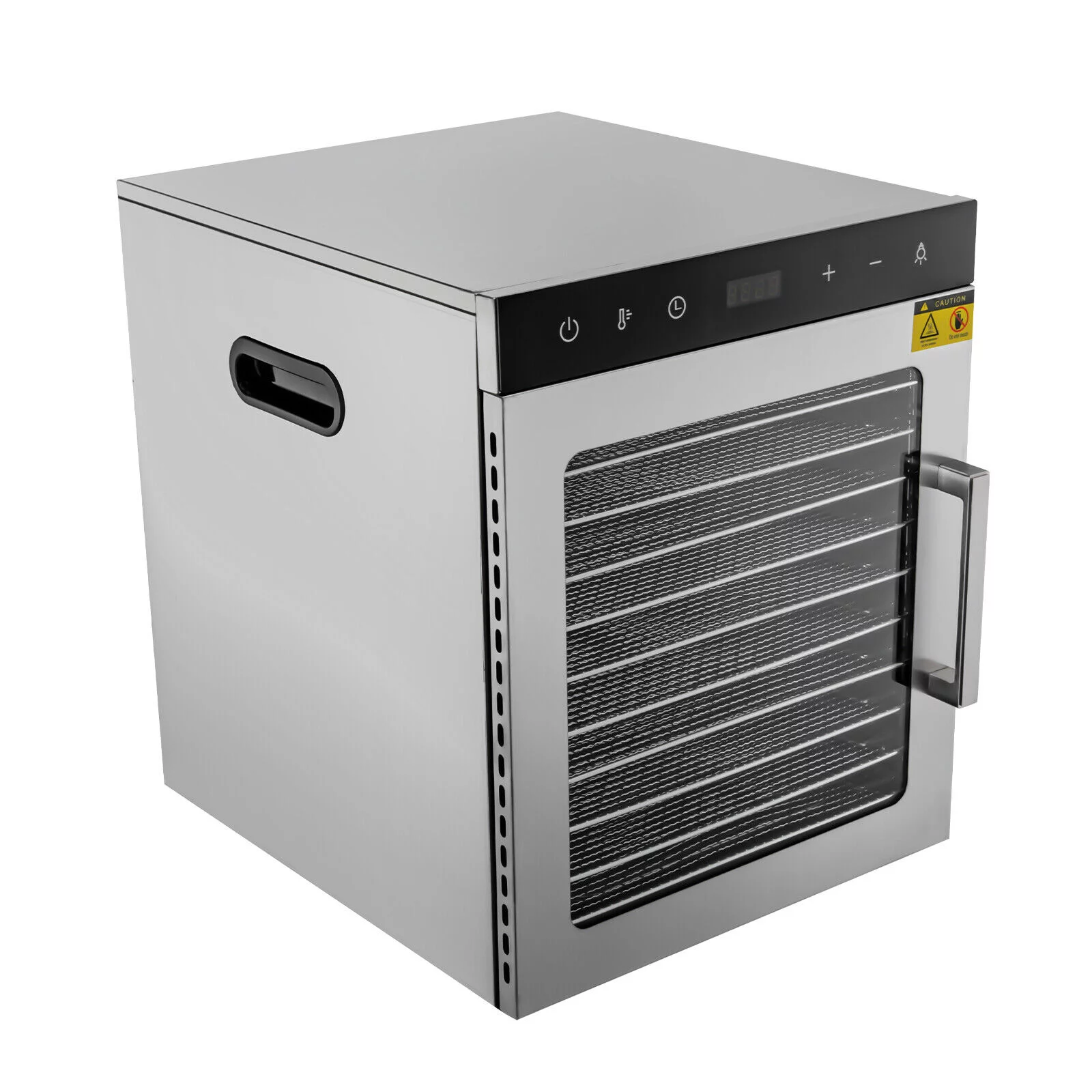 10 Trays Food Dehydrator Machine Stainless Steel Meat Jerky Dryer with Timer