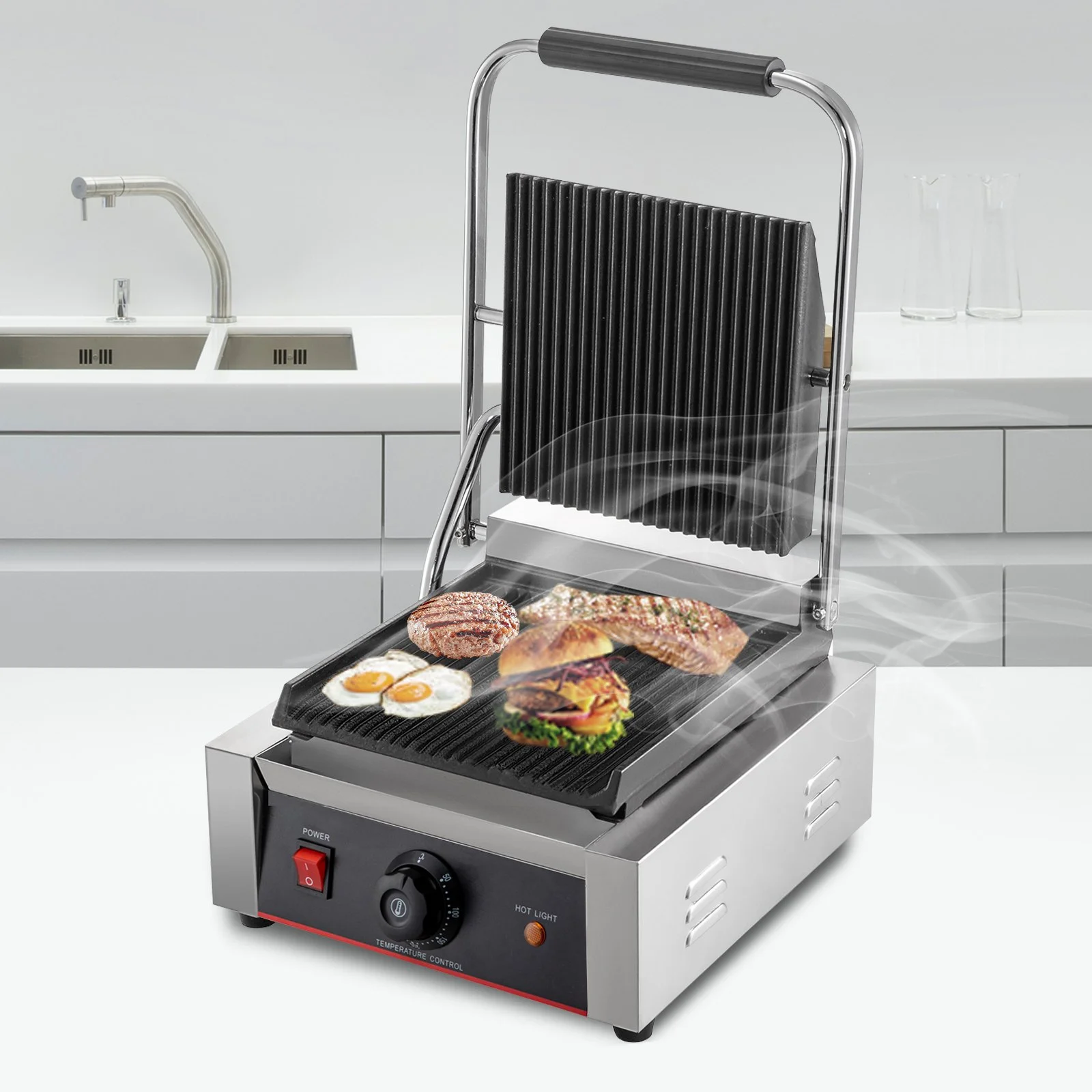 1800W Electric Sandwich Bread Toaster Press Maker