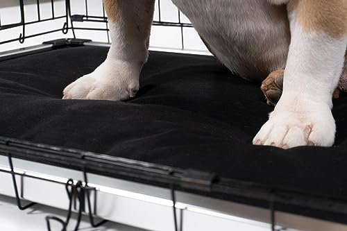 K9 Ballistics Chew Proof Armored Padded Dog Crate Pad Bed Indestructible, Mat Small Size for Aggressive Chewers, Water Resistant,Aluminum Frame Fits in Crate in 29" x18 Sandstone