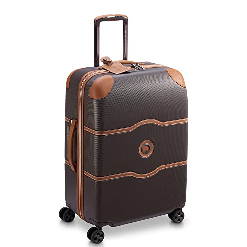 DELSEY PARIS Chatelet Air 2.0 Hardside Luggage with Spinner Wheels, Angora, Checked-Large 28 Inch