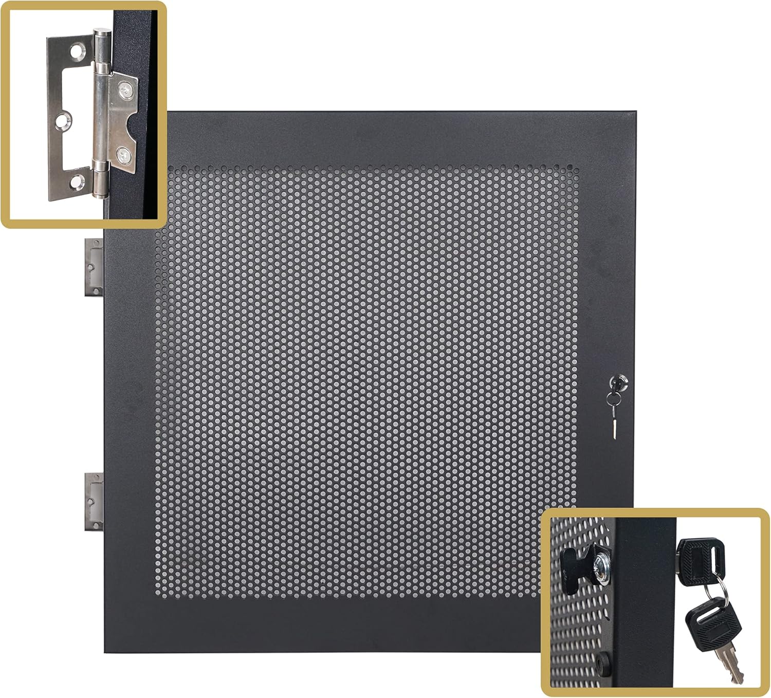 Sound Town 30U Universal Steel Rack, w/ 3 Locking Casters, Vented Side Panels for Audio Video, Server and Network Equipment (STRK-M30U)