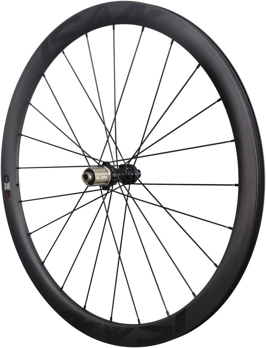 ICAN Carbon Road Bike Disc Wheelset BD40 50 55 mm Clincher Tubeless Ready 25mm Center Lock Thru Axle 12×100/12×142mm