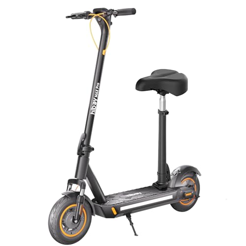 Hiboy MAX Pro Electric Scooter, 46.6 Mi Long Range, 22 MPH Power by 650W MAX Motor, 11'' Pneumatic Tires, Split Hub Design, Dual Suspension, 265lbs MAX Load, Commuting Electric Scooter for Adults