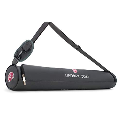 Liforme Travel Yoga mat – Patented Alignment System, Warrior-Like Grip, Non-Slip, Eco-Friendly, Ultra-Lightweight and Sweat Resistant, Made with Natural Rubber
