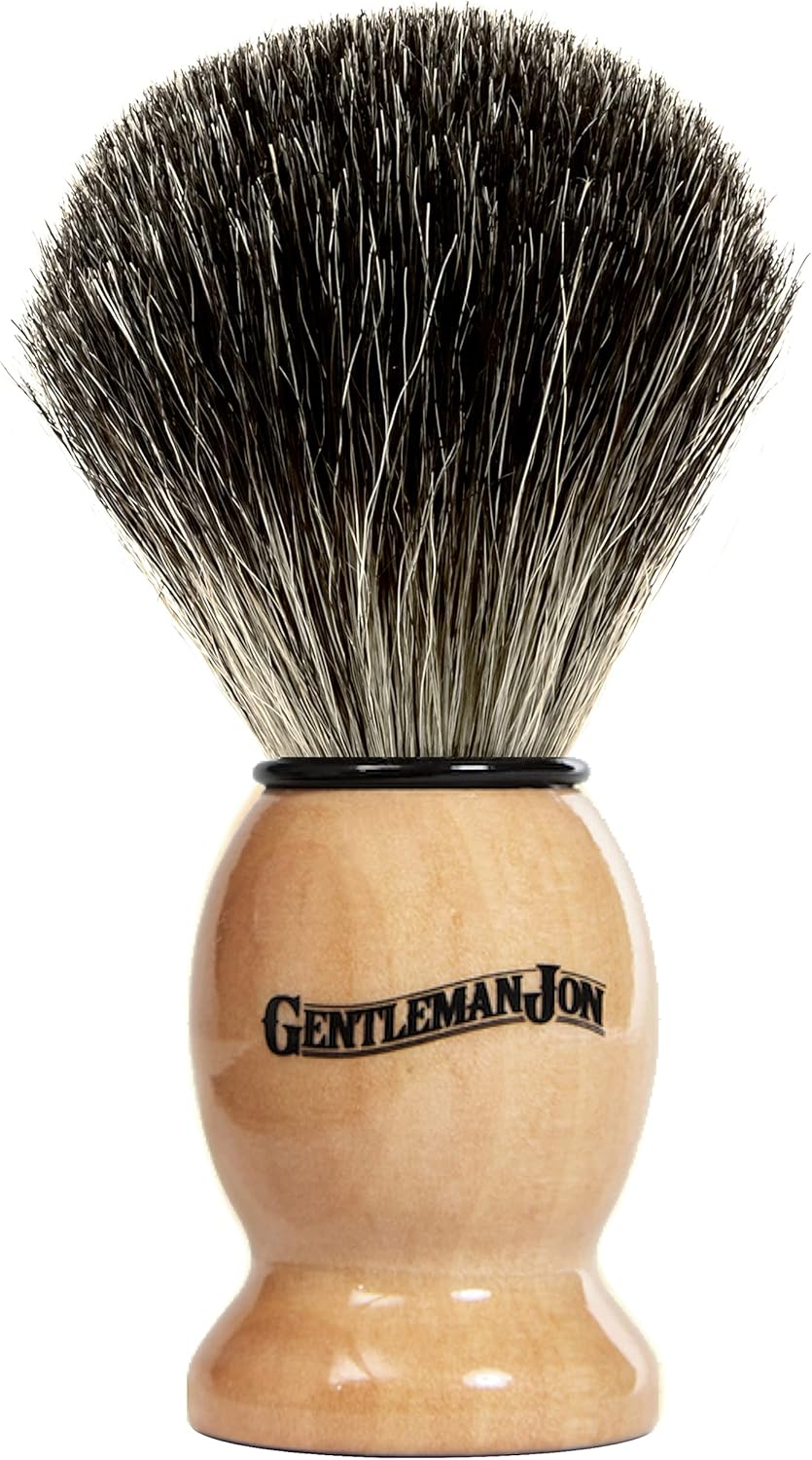 Gentleman Jon Deluxe Wet Shave Kit | Includes 8 Items: Safety Razor, Badger Hair Brush, Shave Stand, Canvas & Leather Dopp Kit, Alum Block, Shave Soap, Stainless Steel Bowl and Five Razor Blades