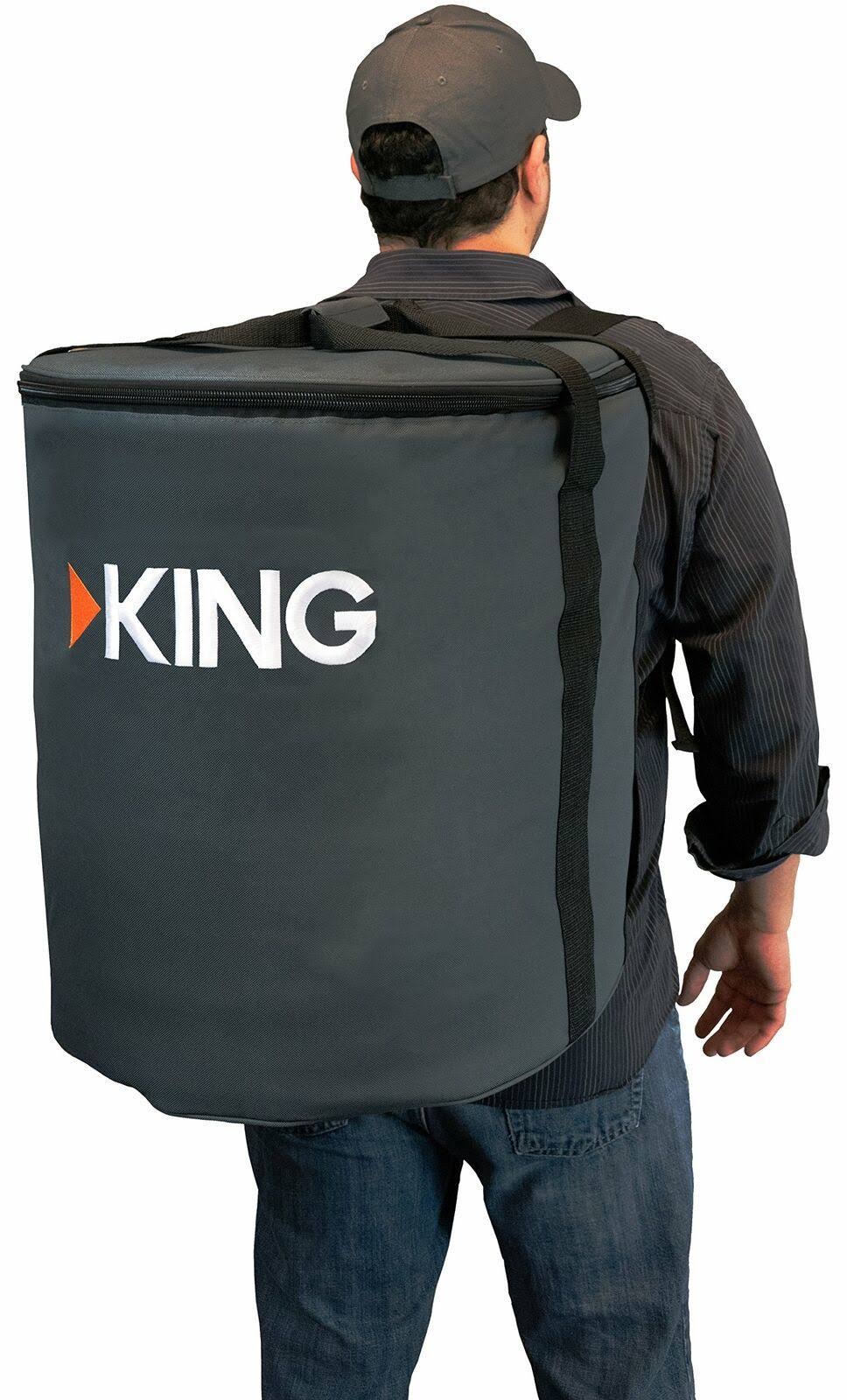 King CB1000 Carry Bag for Portable Satellite Antenna, Gray