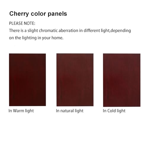 Lighted Display Cabinet Corner Curio Cabinet with Mirrors and Adjustable Shelves, 6-Tier Curio Showcase Floor Stand Collection Art Display Case for Bar Living Room Kitchen Pantry (Cherry)