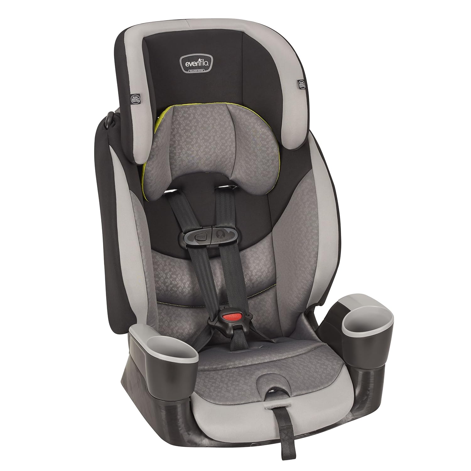 Evenflo Maestro Sport Harness Highback Booster Car Seat, 22 to 110 Lbs., Granite Gray, Polyester & Maestro Sport Harness Booster Car Seat, Crestone Peaks