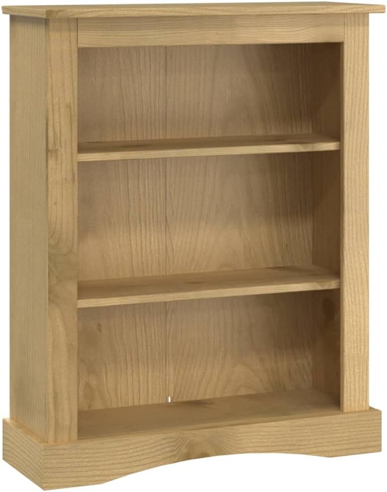 3-Tier Bookcase Office Furniture Bookshelf for Bedroom Bookshelve Office Bookcase Mexican Pine Corona 31.9"x11.4"x39.4"