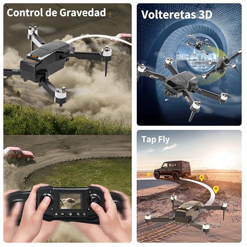 F205 Drone with 2.4" Screen, Brushless Motor FPV Drone with Camera for Adult, Auto-Hover, Gesture Control, 8GB SD Card with Card Reader, One-Key Start for Beginner