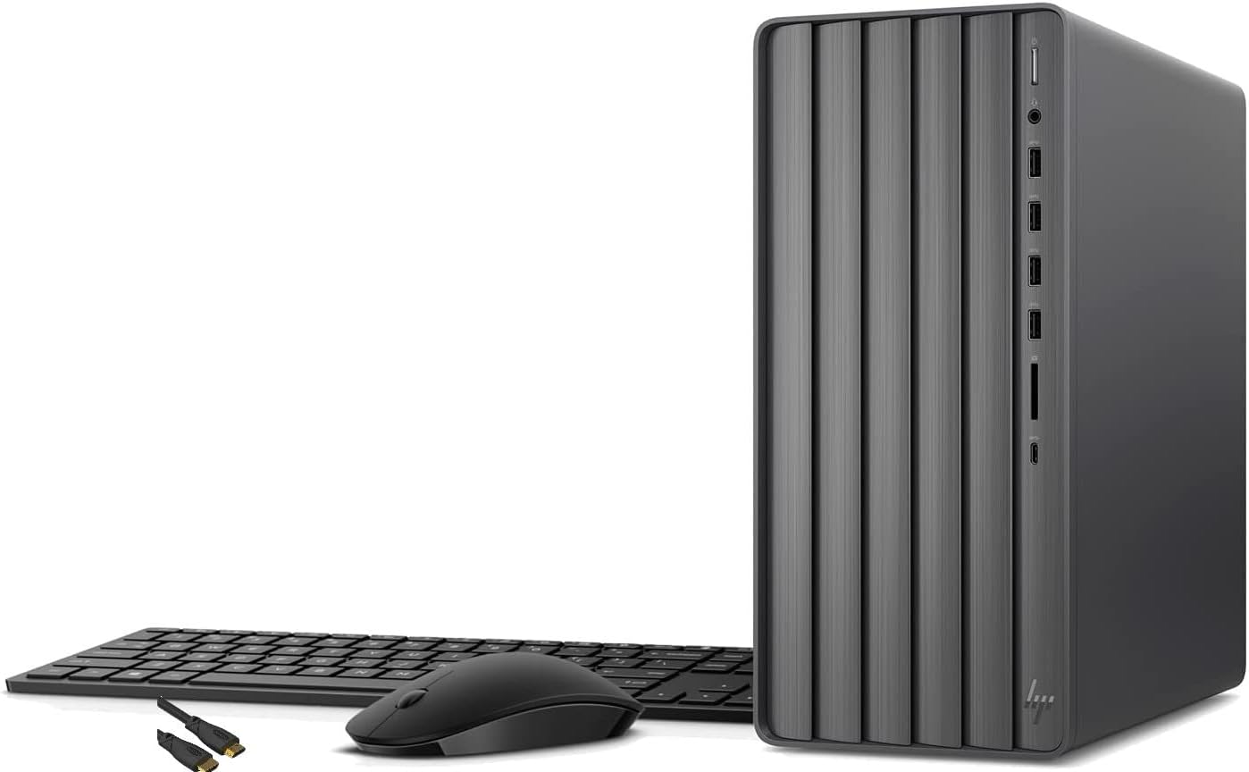 HP Envy Desktop, 12th Gen Intel Core i7-12700, Intel UHD Graphics 770,32GB DDR4 RAM, 1TB SSD,Wi-Fi 6, Windows 11 Pro, Wireless keyboard and mouse combo