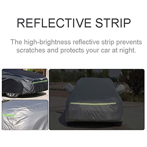 Car Cover Compatible with Volvo S40 S60 S70 S80 S90 V40 V50 V60 V70 V90 C30 C40 C70 XC40 XC60 XC70 XC90 Waterproof Dust-Proof Plus Velvet Full Car Cover Protect Car Paint Suitable All Seasons