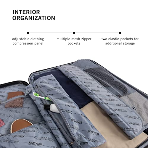 Kenneth Cole REACTION Renegade Luggage Expandable 8-Wheel Spinner Lightweight Hardside Suitcase, Seafoam, 20-Inch Carry On