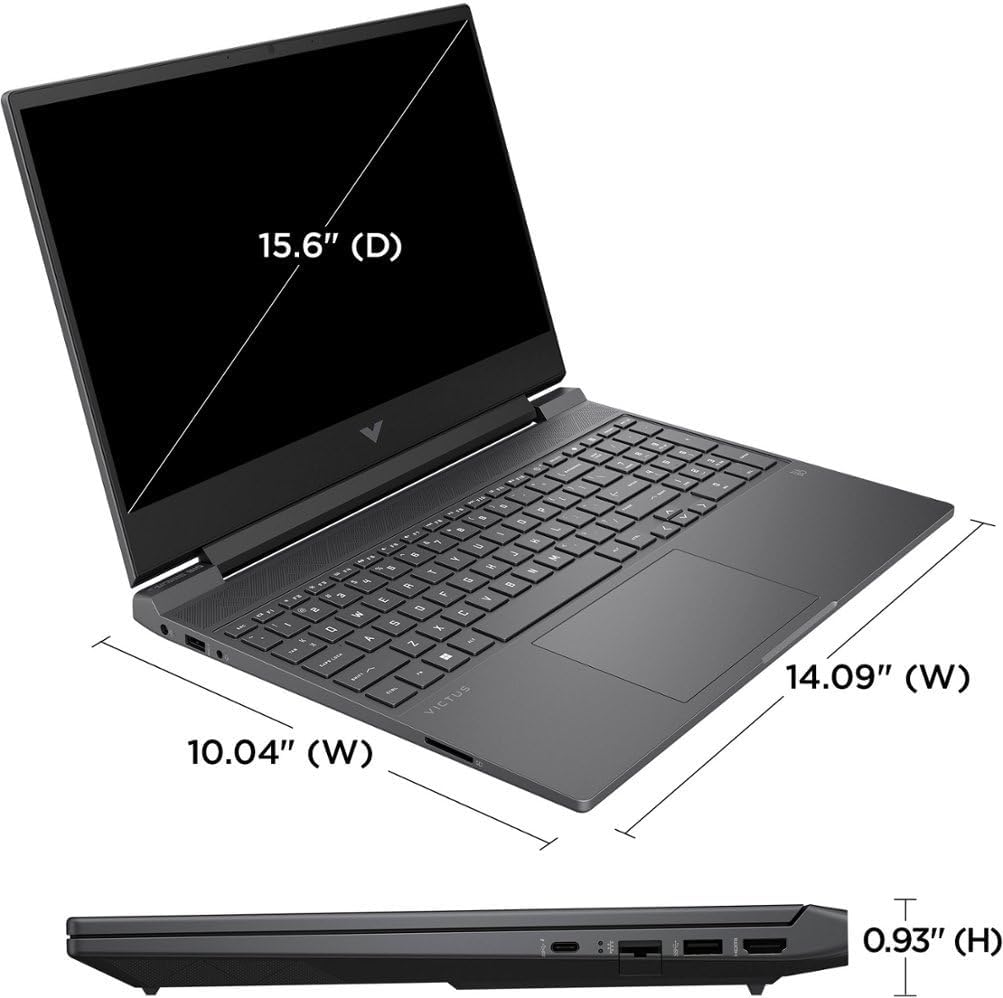 HP Victus 15 Gaming Laptop, 15.6" FHD 144Hz, 6-Core Ryzen 5 7535HS(Beat i5-13420H), GeForce RTX 2050 4GB GDDR6 Graphic, Backlit KB, B&O, Bluetooth 5.3, Wifi6, Windows 11 Home(32GB DDR5|2TB SSD)
