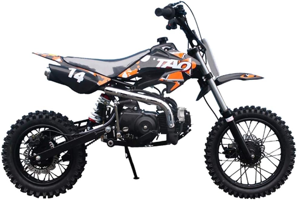 X-Pro 110cc Dirt Bike Pit Kids Pitbike 110 with Gloves, Goggle and Handgrip (Black)