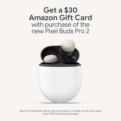 Google Pixel Buds Pro 2 - Porcelain with $30 Amazon Gift Card