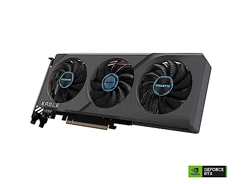 GIGABYTE GeForce RTX 4060 Eagle OC 8G Graphics Card, 3X WINDFORCE Fans, 8GB 128-bit GDDR6, GV-N4060EAGLE OC-8GD Video Card (Renewed)