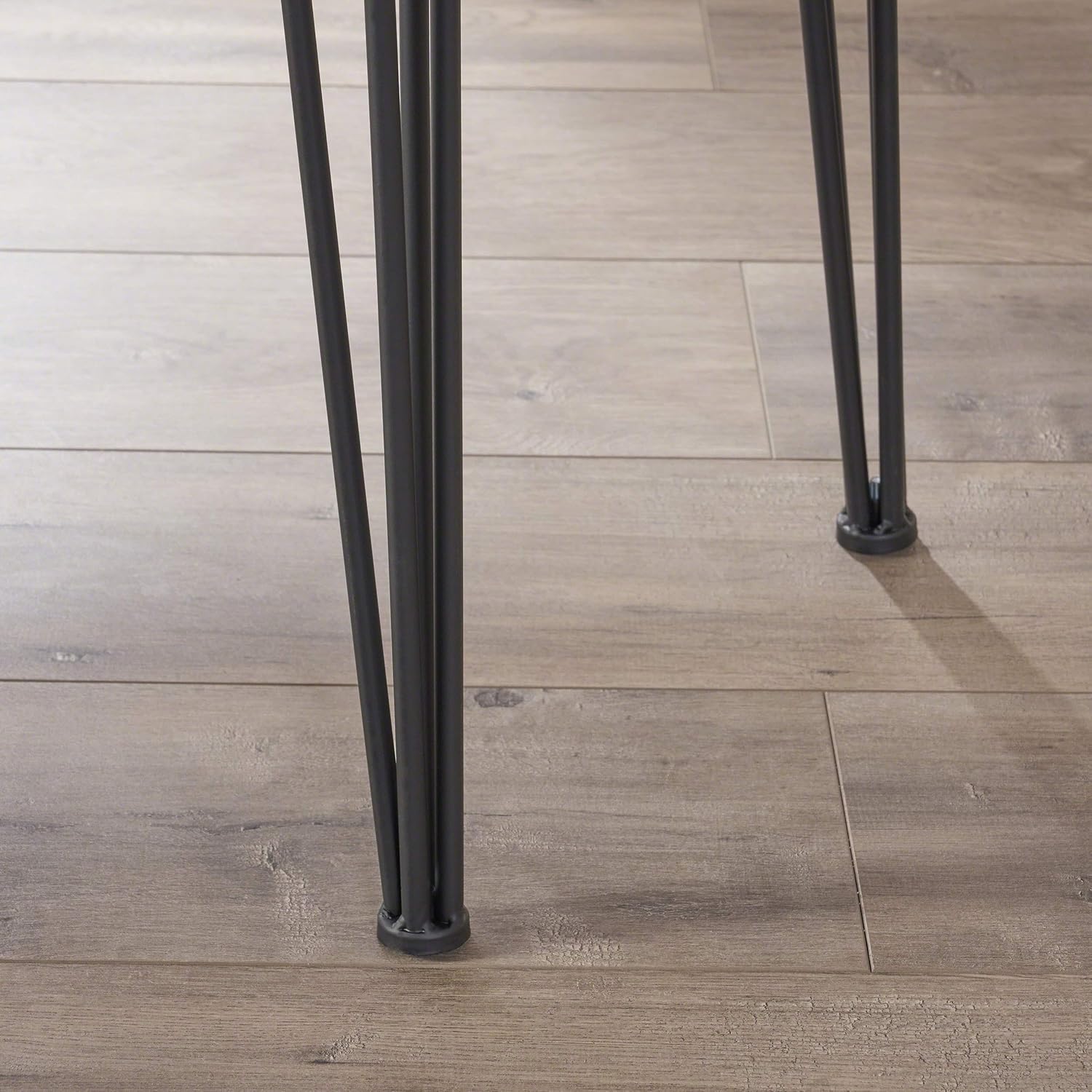 Unknown1 Industrial Live Edge Bar Table Black Natural Rectangle Iron Veneer