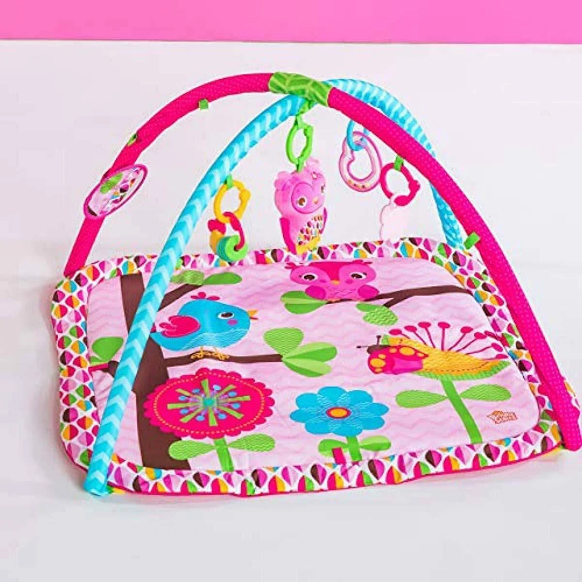 Tiny Love Black u0026 White Gymini Deluxe Infant Activity Play Mat, Magical Tales