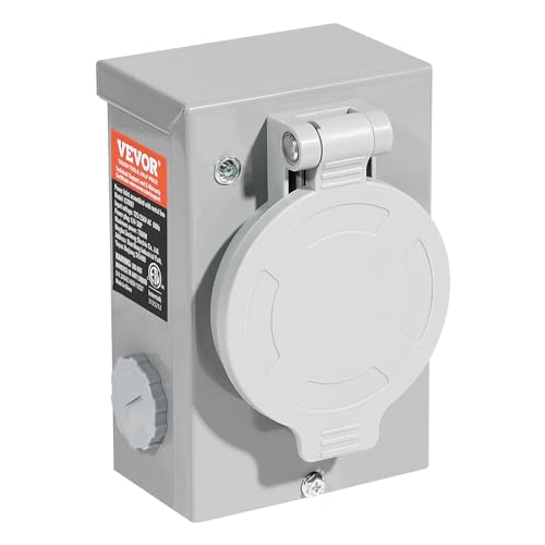 VEVOR 200A Generator Transfer Switch, 48000W Manual Transfer Switch, Heavy Duty Double-Throw Power 120/240V, Meeting NEMA 3R Standards, for Outdoor, Indoor, and Portable Generator ETL Certification