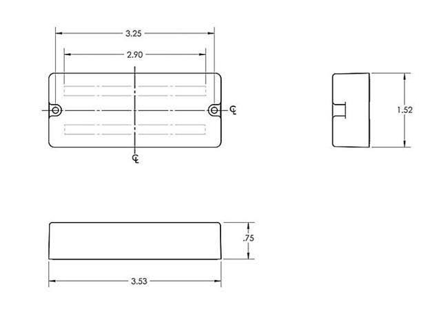 Seymour Duncan 4 String SSB-4S Phase II Passive Bass Pickup Set