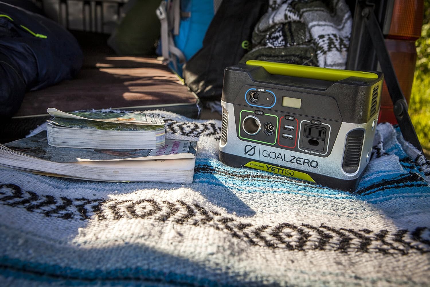 Goal Zero Yeti 150 Portable Power Station, 150Wh Small Generator Alternative with 12V, AC and USB Outputs