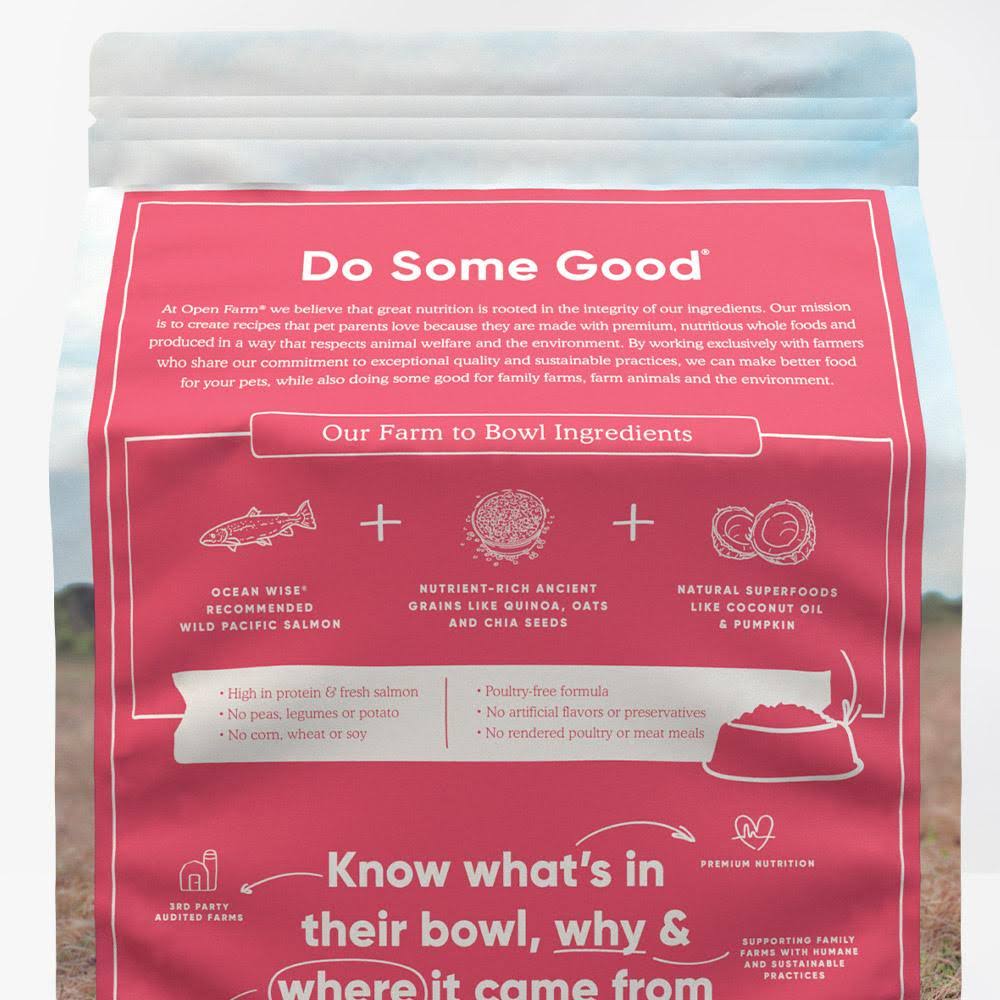 Open Farm Wild Caught Salmon u0026 Ancient Grains Dry Dog Food, 22 lbs