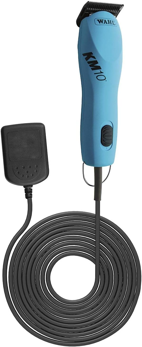 WAHL KM10 2 Speed Brushless Motor Professional Animal Clipper with a Bonus 4 oz. Clipper Oil (Turquoise)