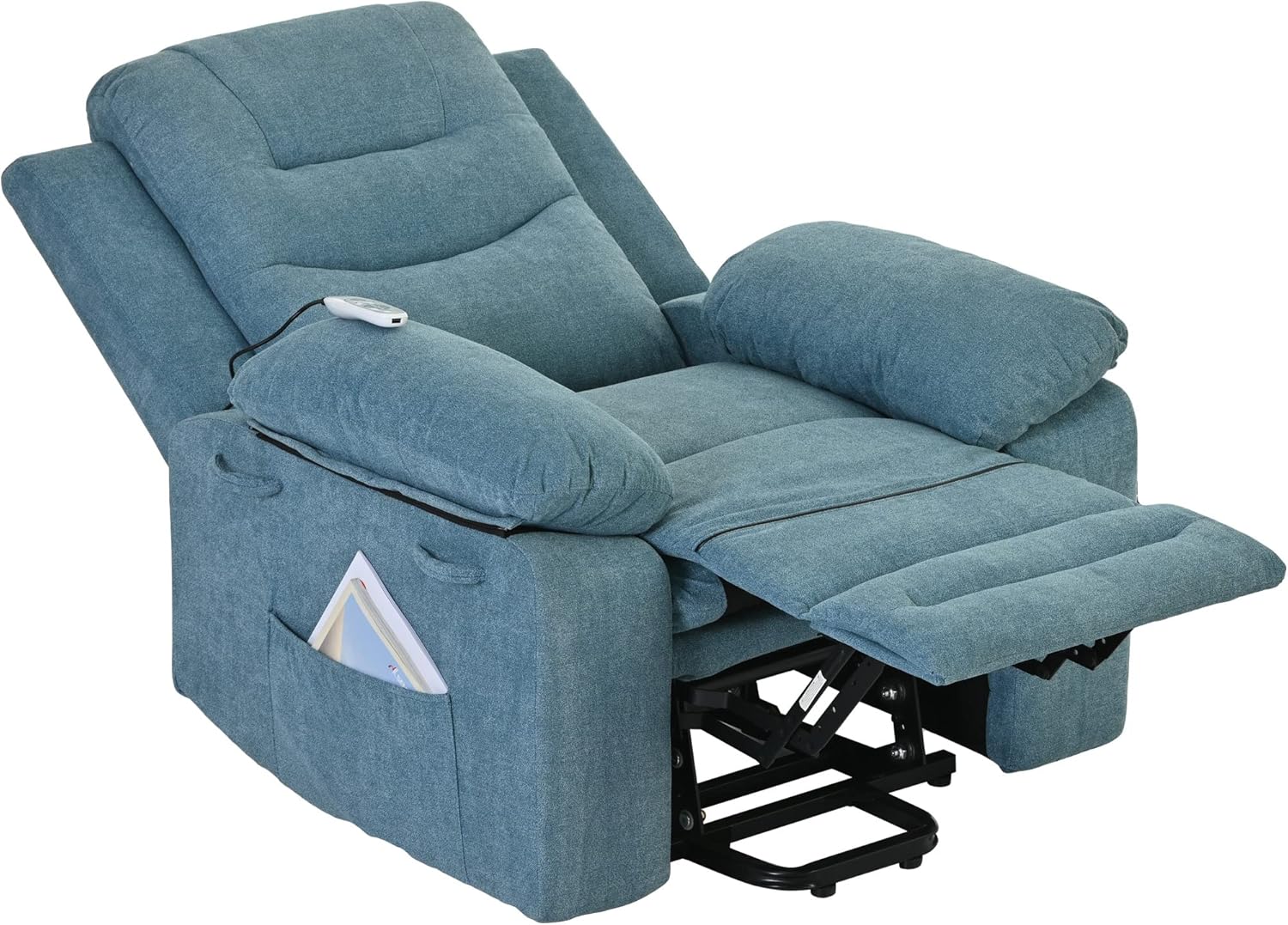 Massage Recliner Chair,Power Lift Chair for Elderly with Adjustable Massage and Heating Function,Recliner Chair with Infinite Position and Side Pocket for Living Room