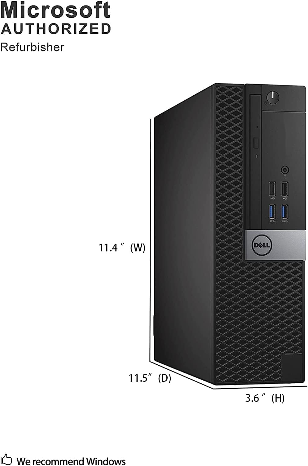 Dell Optiplex 7040 SFF Desktop PC,Intel Core i5-6500 4-Cores 3.20GHz,32GB DDR4,512GB SSD,WiFi,BT,Mouse＆Keyboard Windows 10 Pro(Renewed)