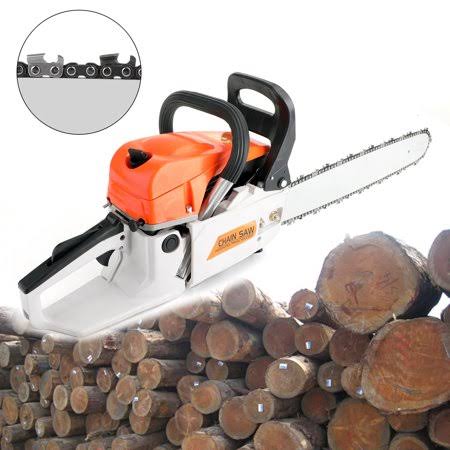 2 Days Shipping 20 inch 52cc Gasoline Chainsaw Cutting Wood Gas Sawing Aluminum Crankcase Chain Orange