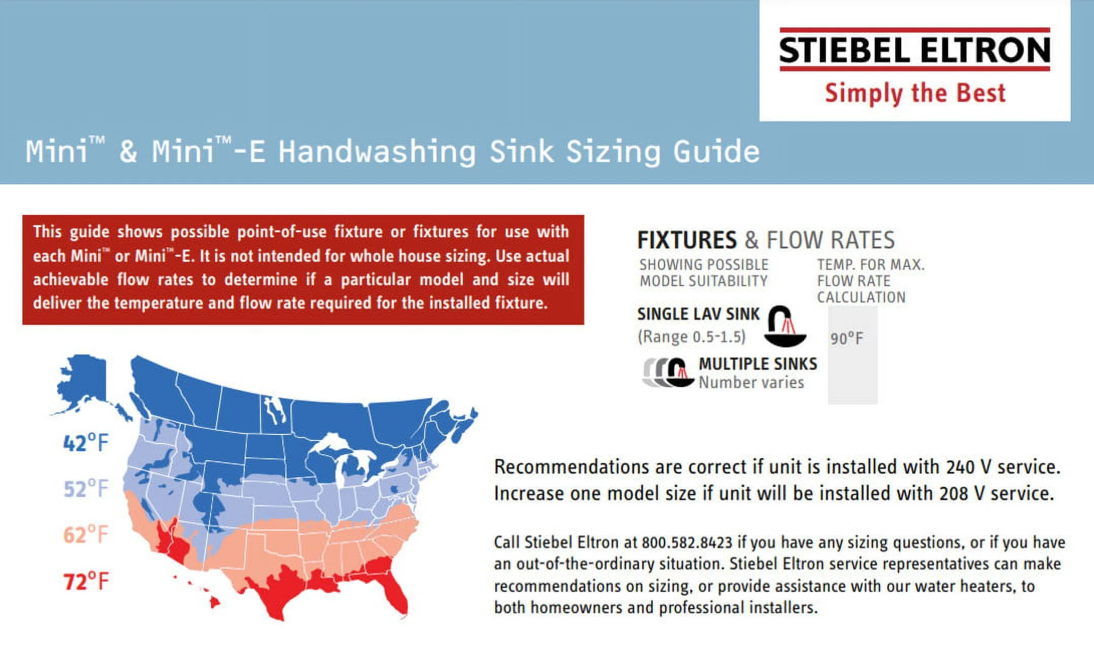 Stiebel Eltron Electric Tankless Water Heater,120V  Mini-E 3-1