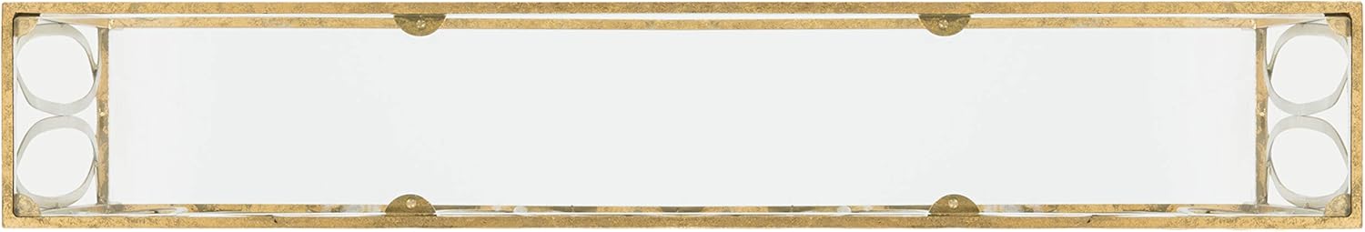 Safavieh Home Carina Gold Foil and Glass Console Table