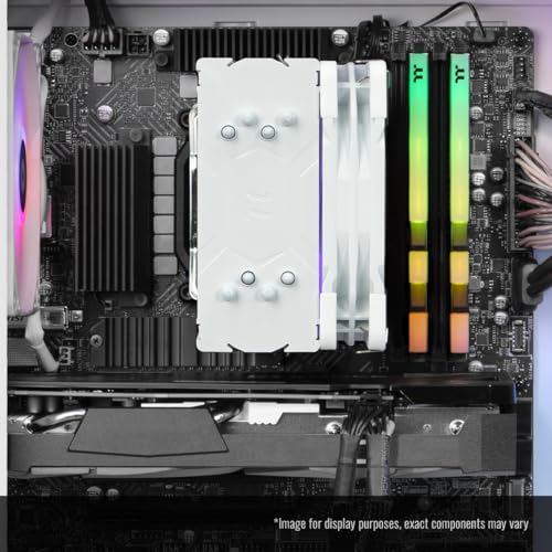 Thermaltake LCGS Quartz R66 Gaming Desktop (AMD Ryzen™ 5 5600, ToughRam DDR4 3600Mhz 16GB RGB Memory, AMD Radeon™ RX 6600, 1TB NVMe M.2, WiFi, Windows 11) S2QT-B550-R66-LCS