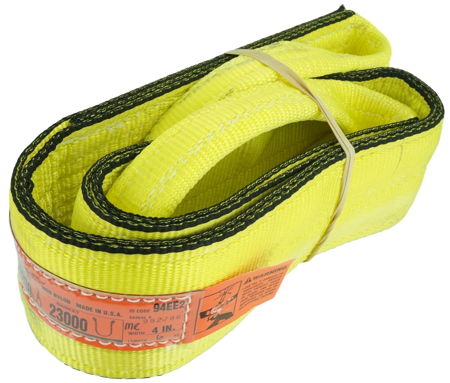 DD Sling (USA Made). 2" x 6', 2 Ply, Nylon Lifting Slings, Master Edge, Eye & Eye, Heavy Duty, 6400 lbs Vertical, 5100 Choker, 12800 Basket Load Capacity (2" x 6') Pack of 2