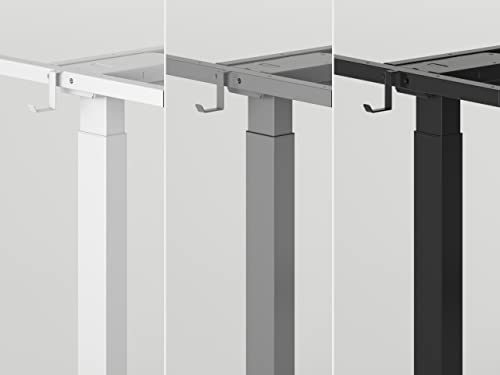 FEZIBO Triple Motor L Shaped Standing Desk Frame Height Adjustable, Electric Standing Desk Legs for 55 Inches to 75 Inches Desk Tops, Home Office Sit Stand Desk Base, Black (Frame Only)