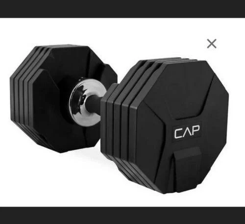 Cap 50 lb Adjustable Dumbbell, Black