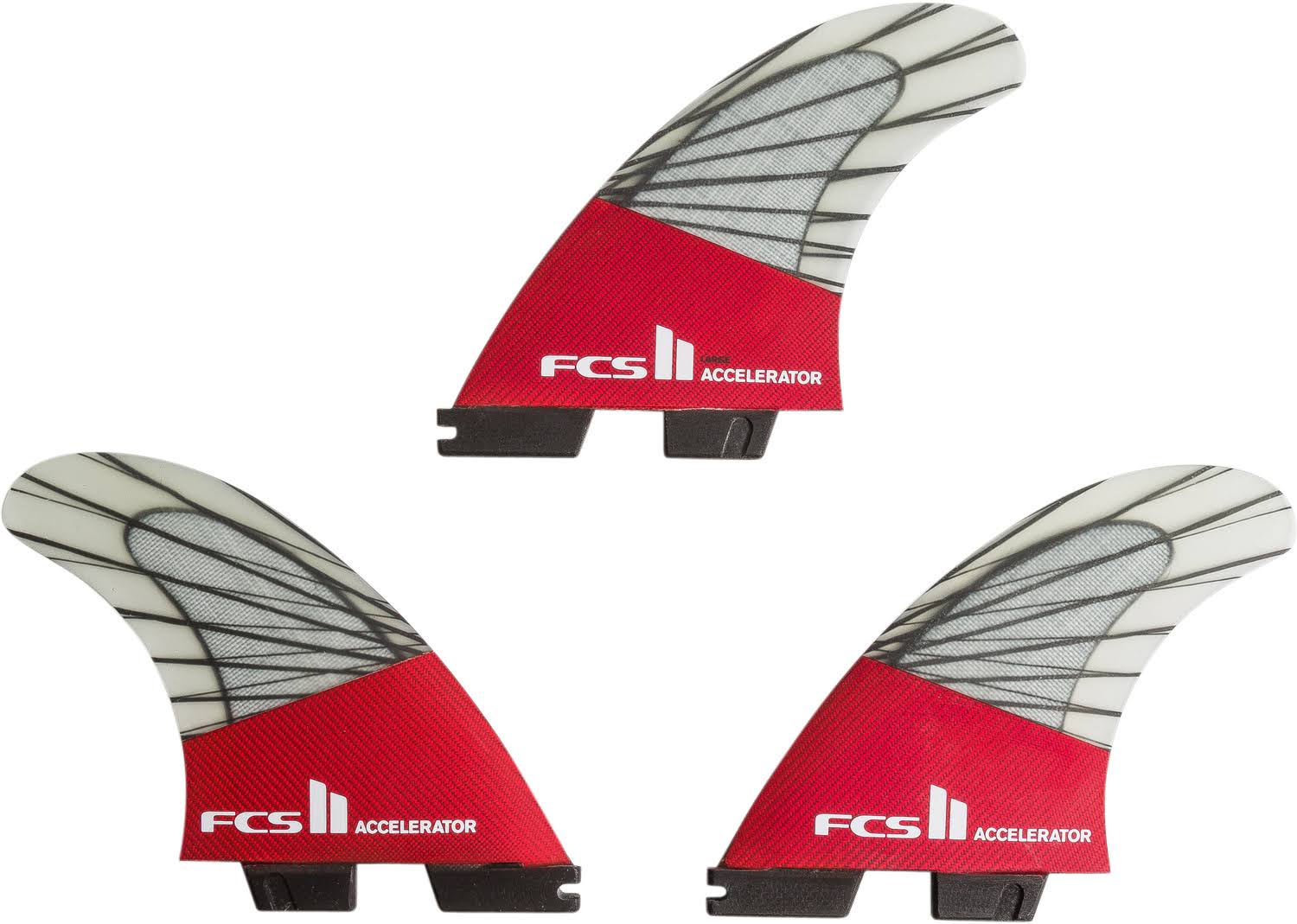 FCS II Accelerator PC Carbon Tri Fin Set