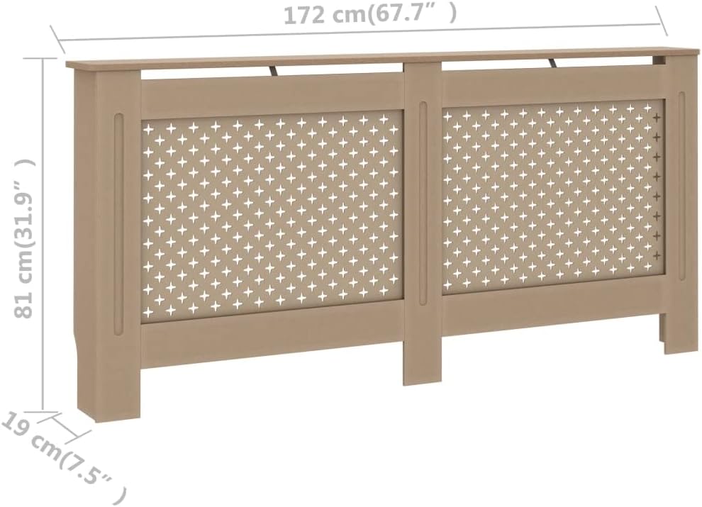 Radiator Cover 67.7"x7.5"x31.9" MDF,Home & Garden Household Appliance Accessories Heating Radiator Accessories